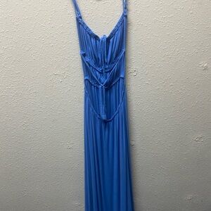 Elegant Blue Maxi Dress